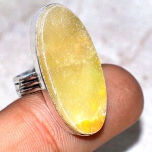 Butterscotch Baltic Amber Gemstone 925 Sterling Silver Handmade Ring